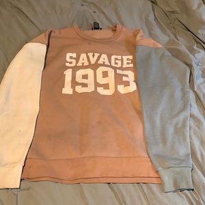 Pink,white, and blue sweatshirt for women